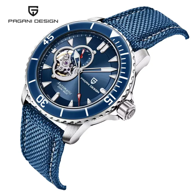 Pagani Design Fifty Fathoms Open Heart Men's Watch-  PD-1674